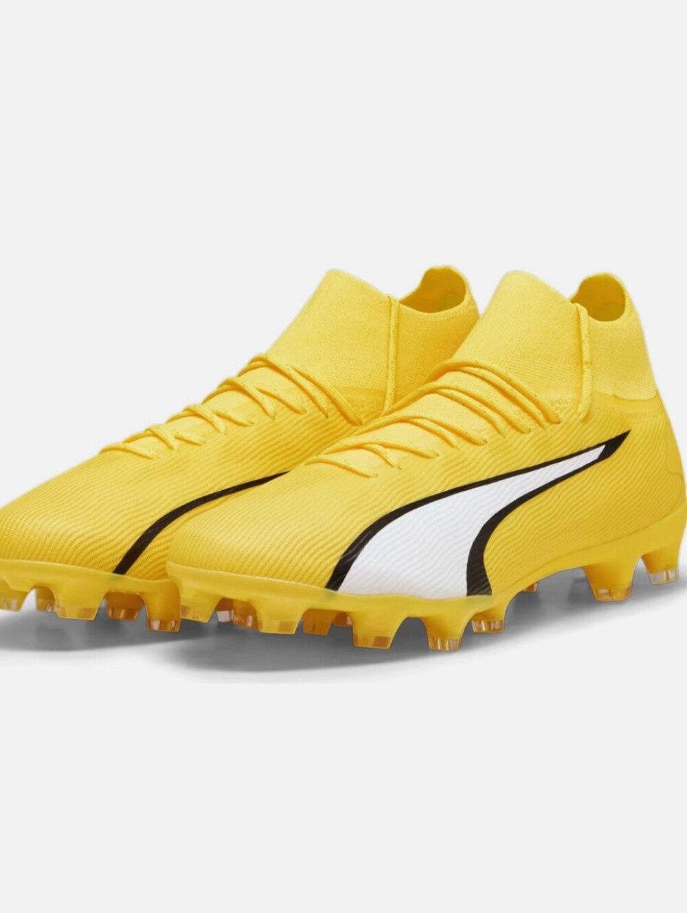 RARE PUMA Ultra Pro FG/AG Voltage - Yellow Blaze/White/Black 107422 04 Size 10.5